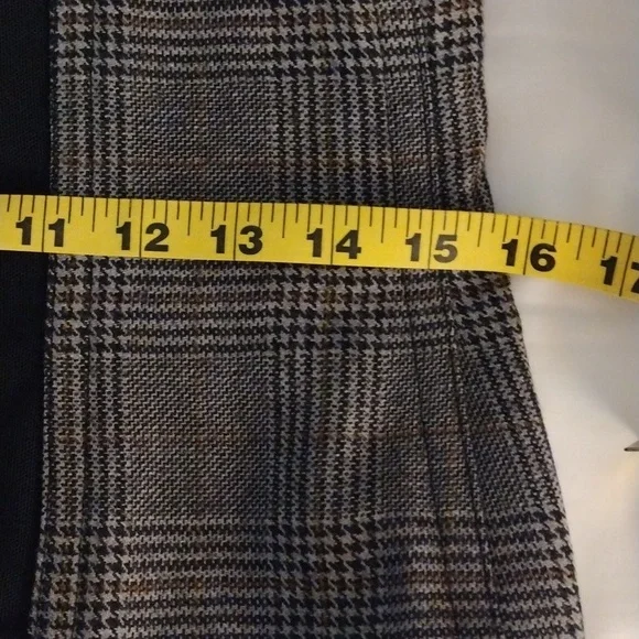 Tibi **NWT** Chester Checked Wool Corset. Size 12. - Picture 8 of 10